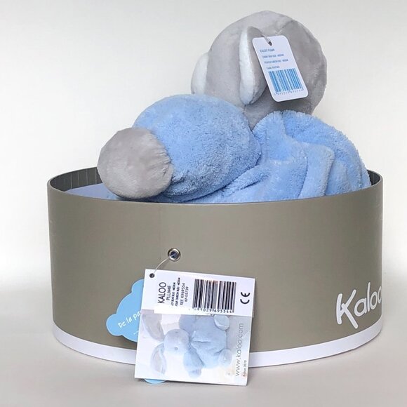 Kaloo Brand New Bear Blue-Medium Chubby  Plush Stuffed Animal - Picture 4 of 12